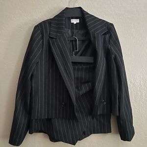 Pinstripe Crop and Skort Set